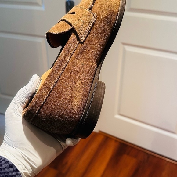 Geox Respira Suede Penny Loafers. - Picture 12 of 15
